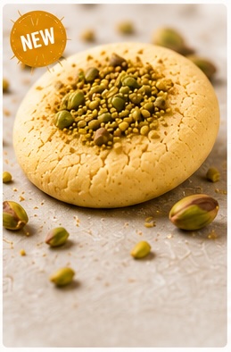 Pistachio Luxe cookie with pistachios